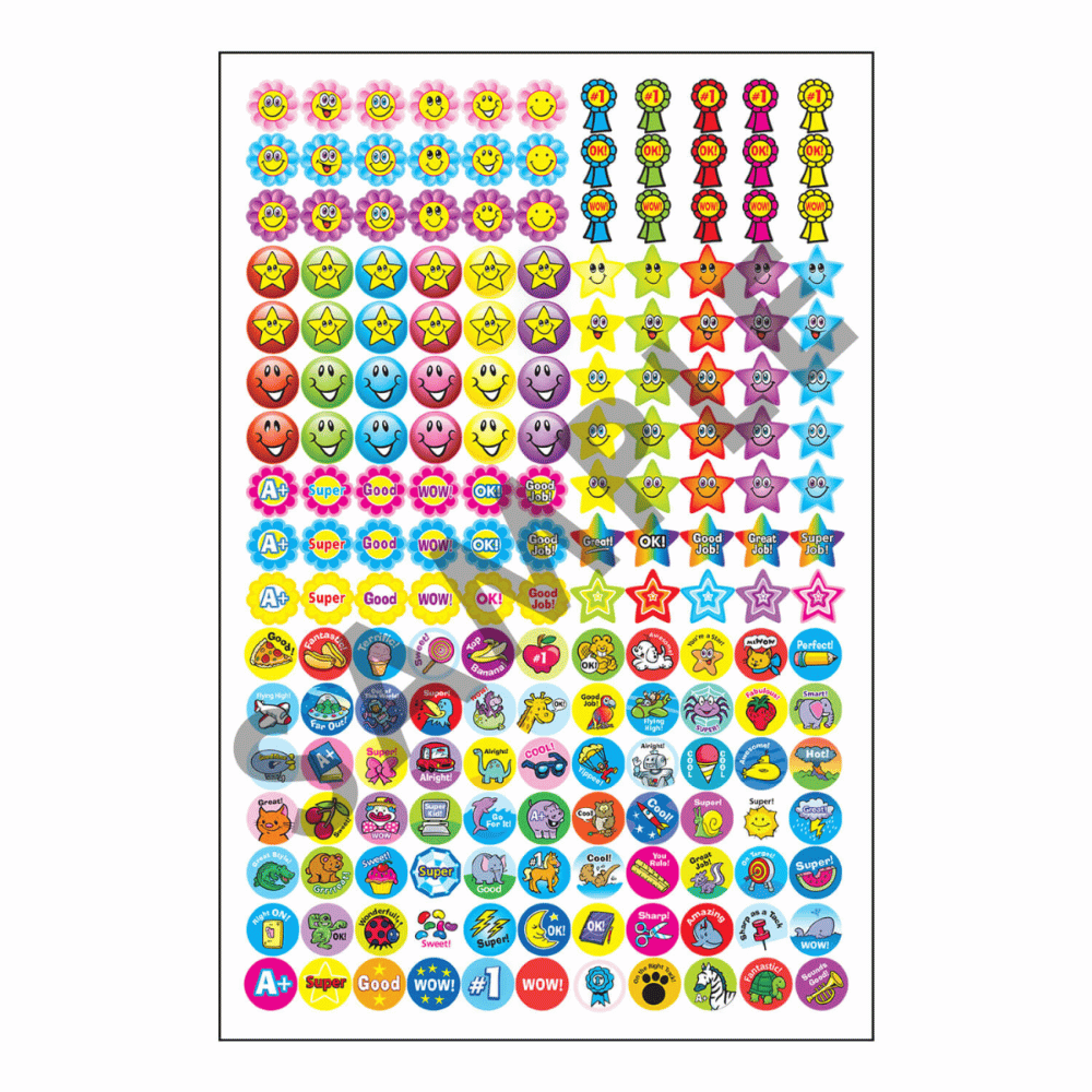 Super Duper's 1,870 Incentive Reward Stickers