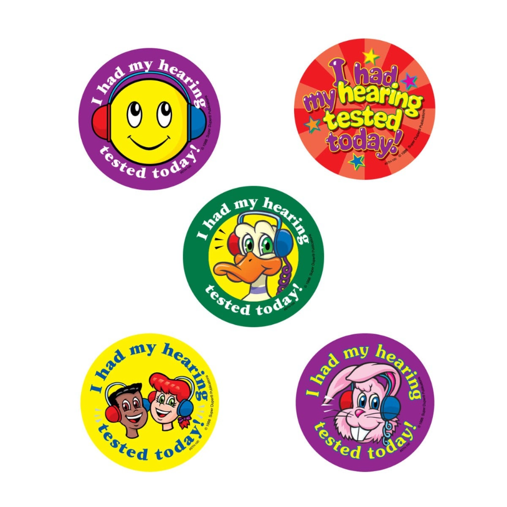 Hearing Tested Stickers