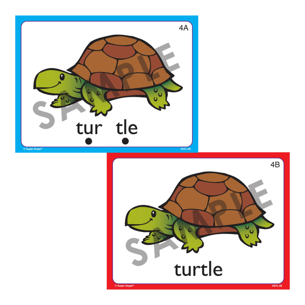 Syllable Drilling™ Card Deck Sample Cards