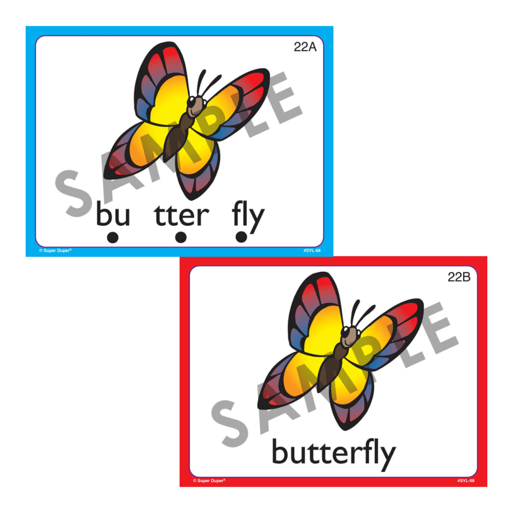 Syllable Drilling™ Card Deck Sample Cards
