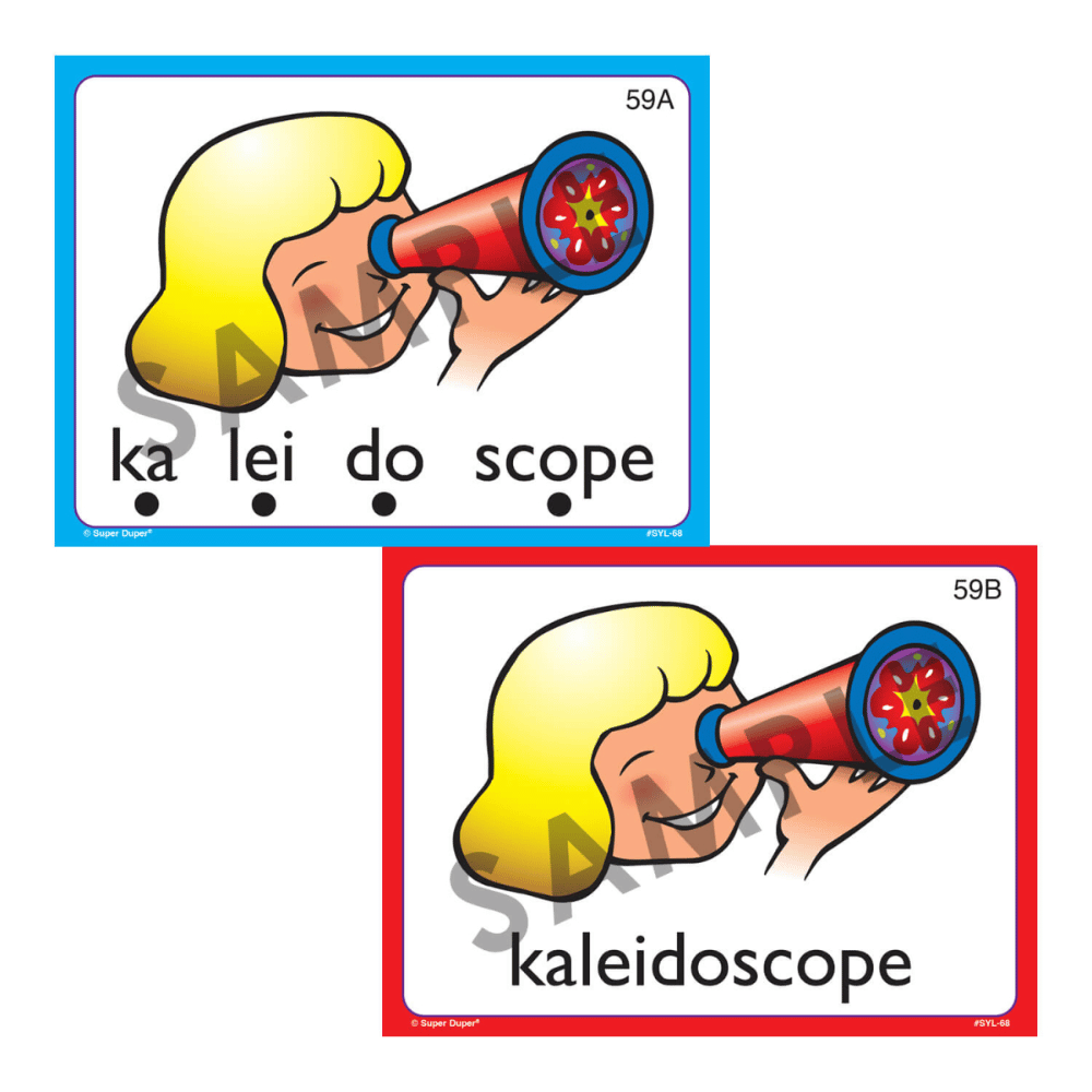 Syllable Drilling™ Card Deck Sample Cards