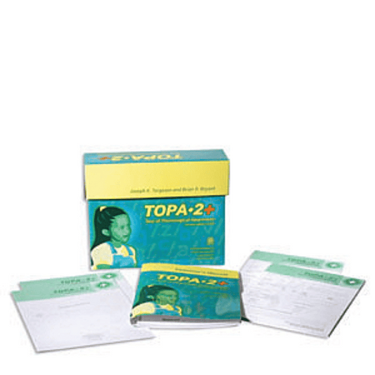Set of educational materials including books and answer sheets with 'TOPA-2' branding on a white background.