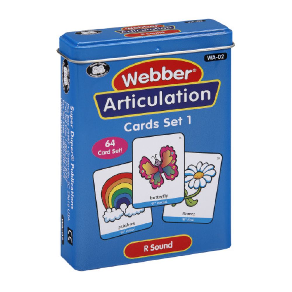 Webber® Articulation Cards (Set 1) (S, R, L, Z, S Blends, R Blends, L Blends)