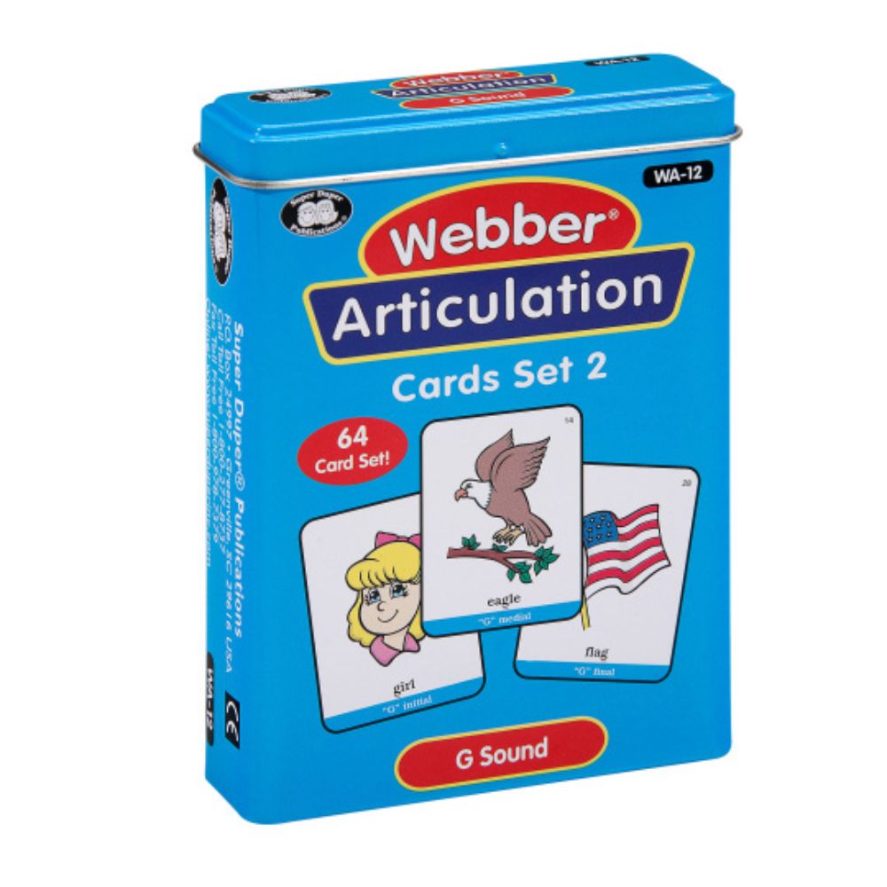 Webber® Articulation Cards (Set 2) (SH, CH, TH, F, V, K, G)