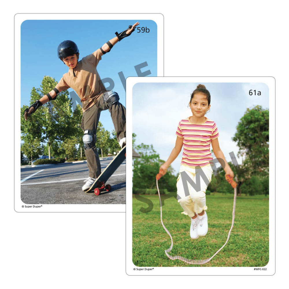 Webber® Photo Cards (Verbs) sample cards