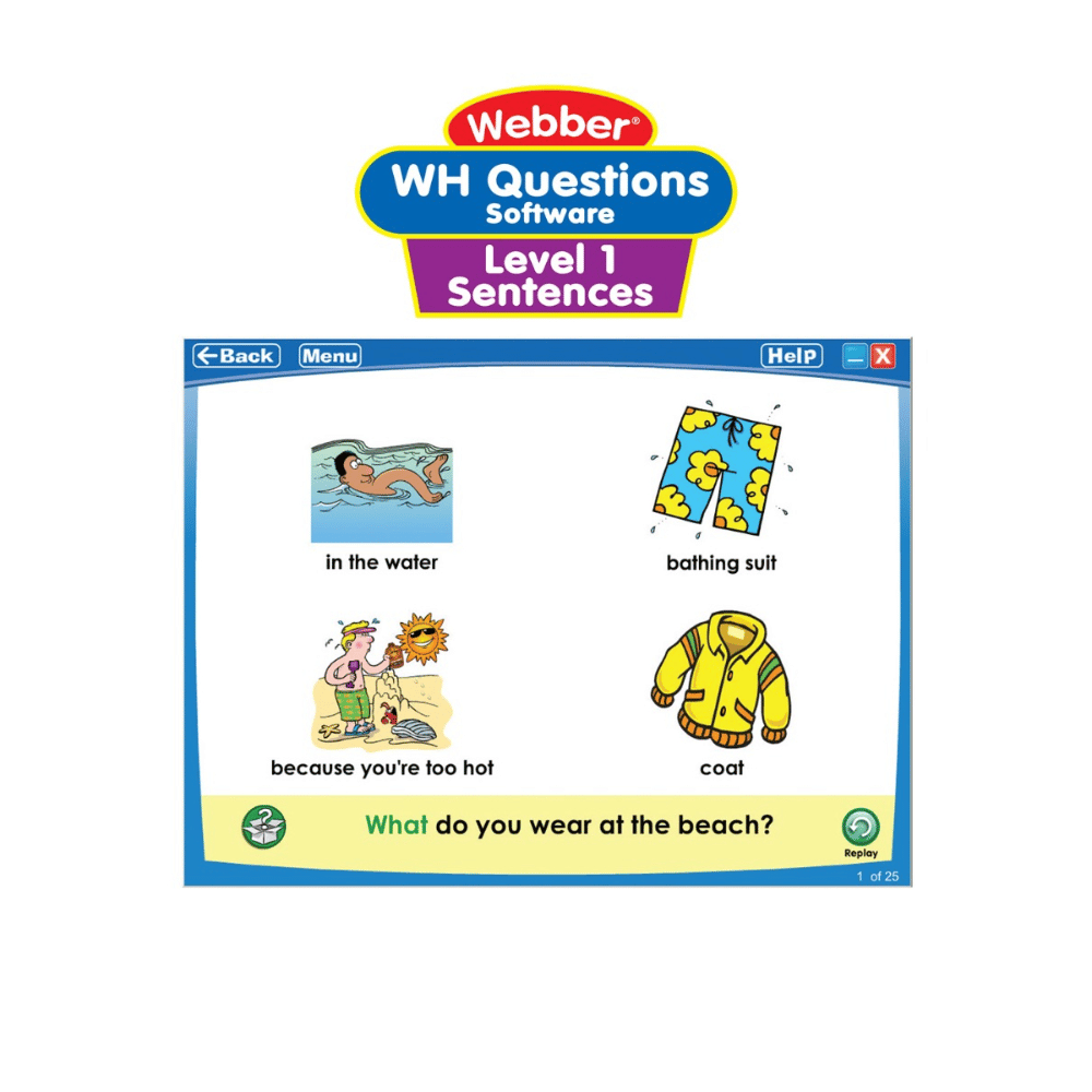Webber® Interactive "WH" Questions CD-ROM
