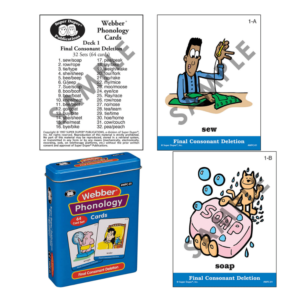 Webber® Phonology Cards