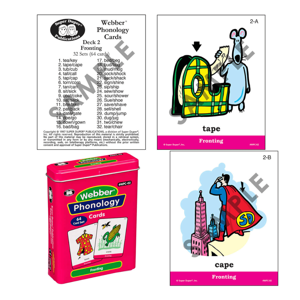 Webber® Phonology Cards