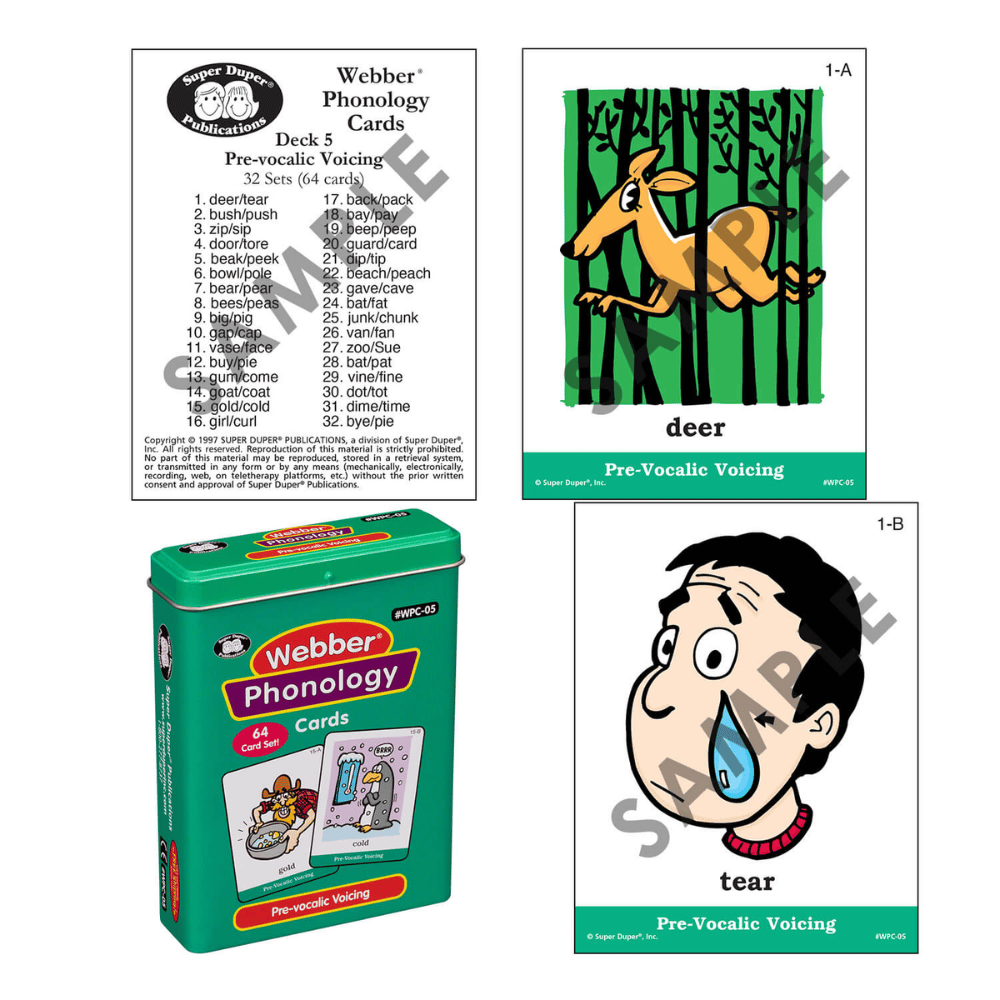 Webber® Phonology Cards