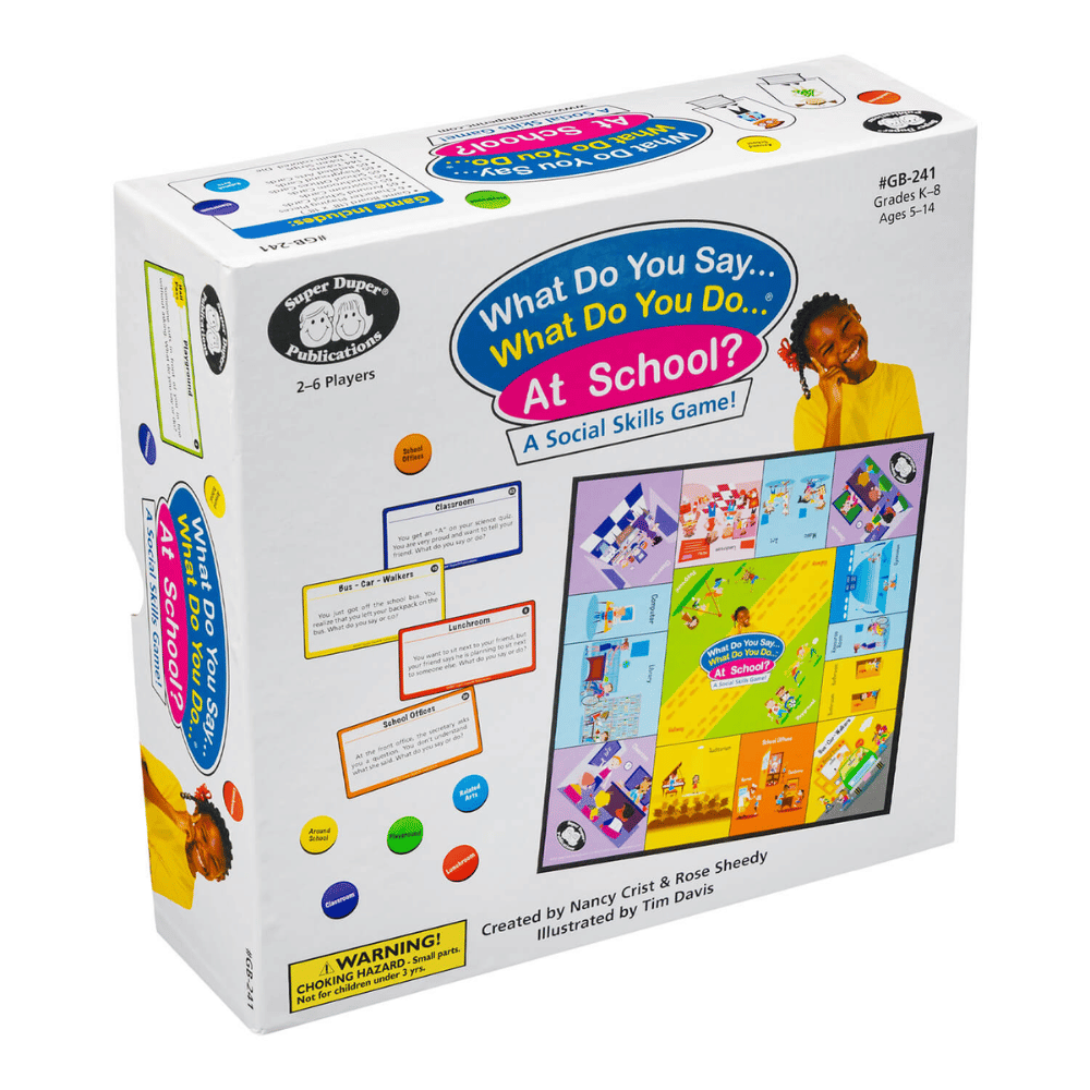 What Do You Say . . . What Do You Do . . . ® At School? board game box