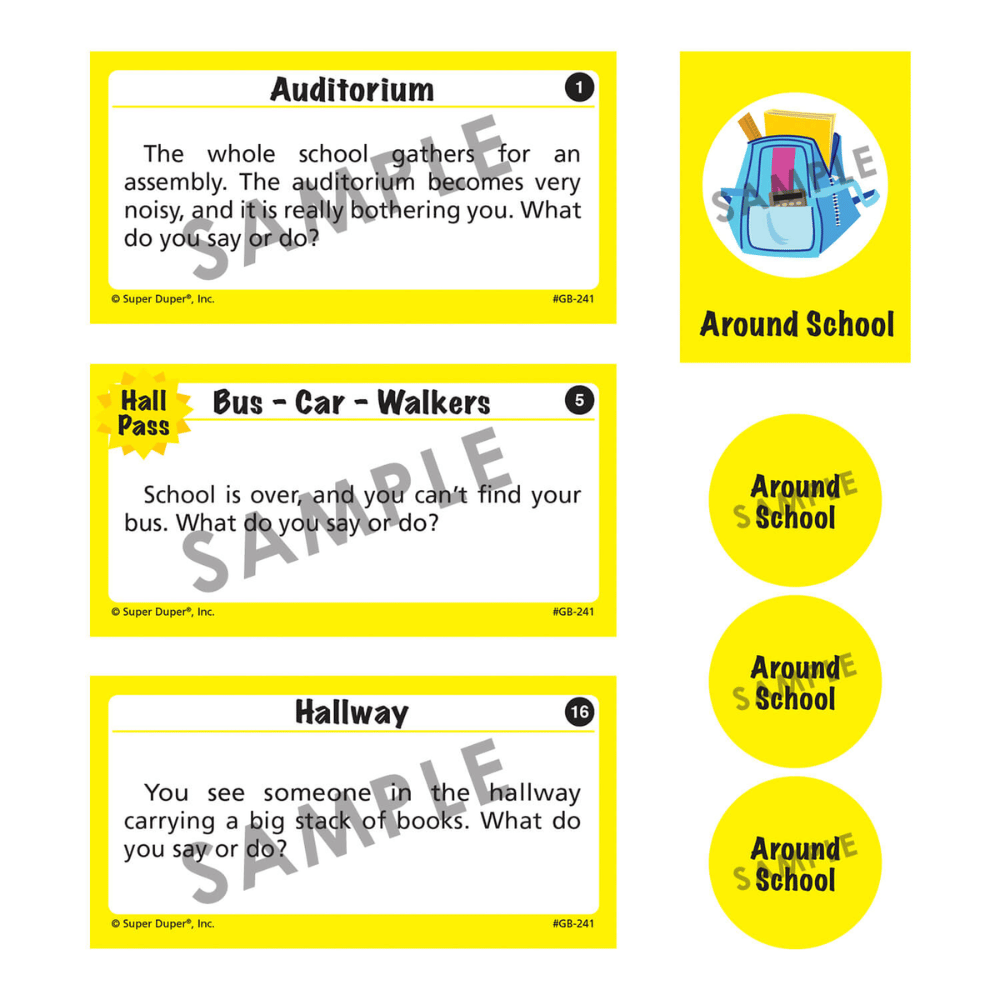 What Do You Say . . . What Do You Do . . . ® At School? "Around School" scenario sample
