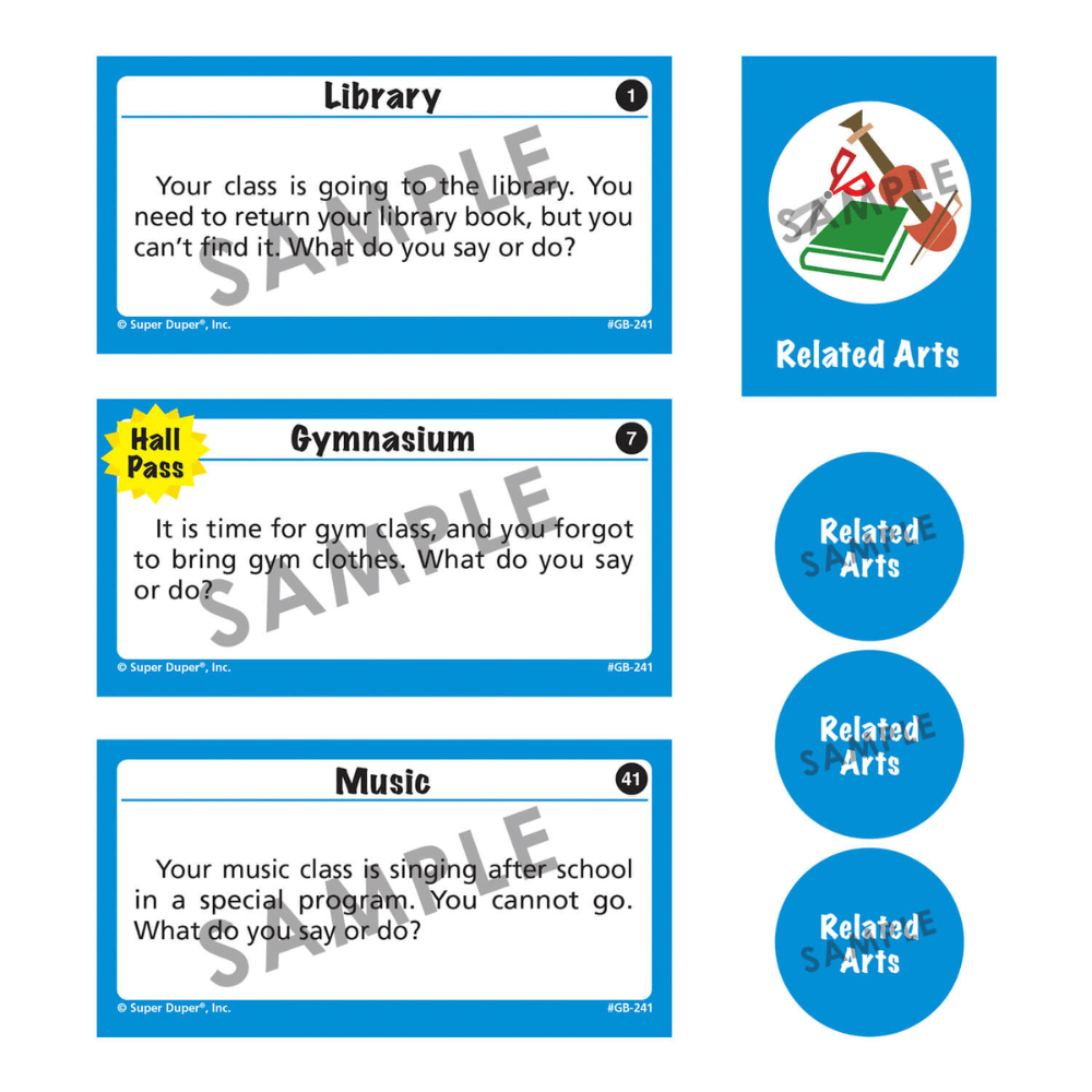 What Do You Say . . . What Do You Do . . . ® At School? "Related Arts" scenario sample