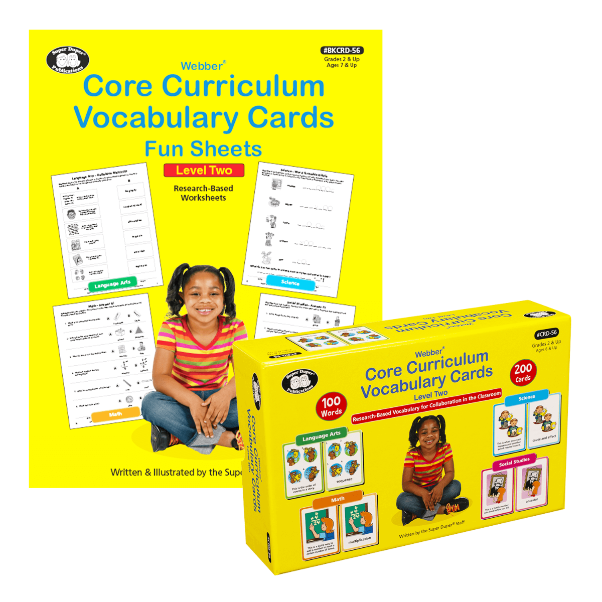 Webber® Core Curriculum Vocabulary Cards and Fun Sheets (Level 2), Super Duper, Canada