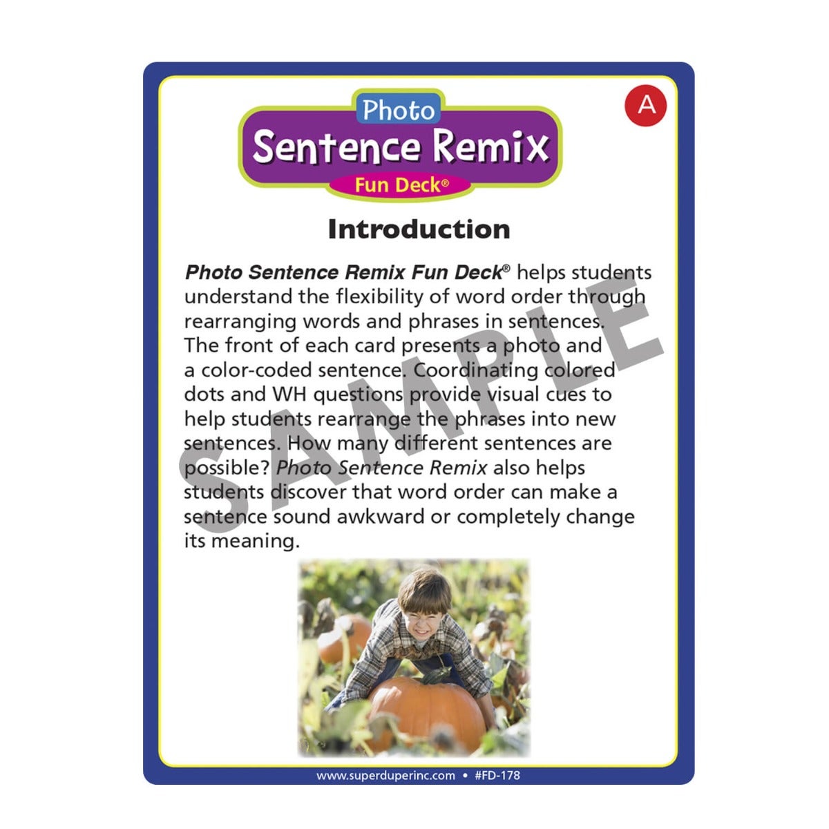 Photo Sentence Remix Fun Deck®