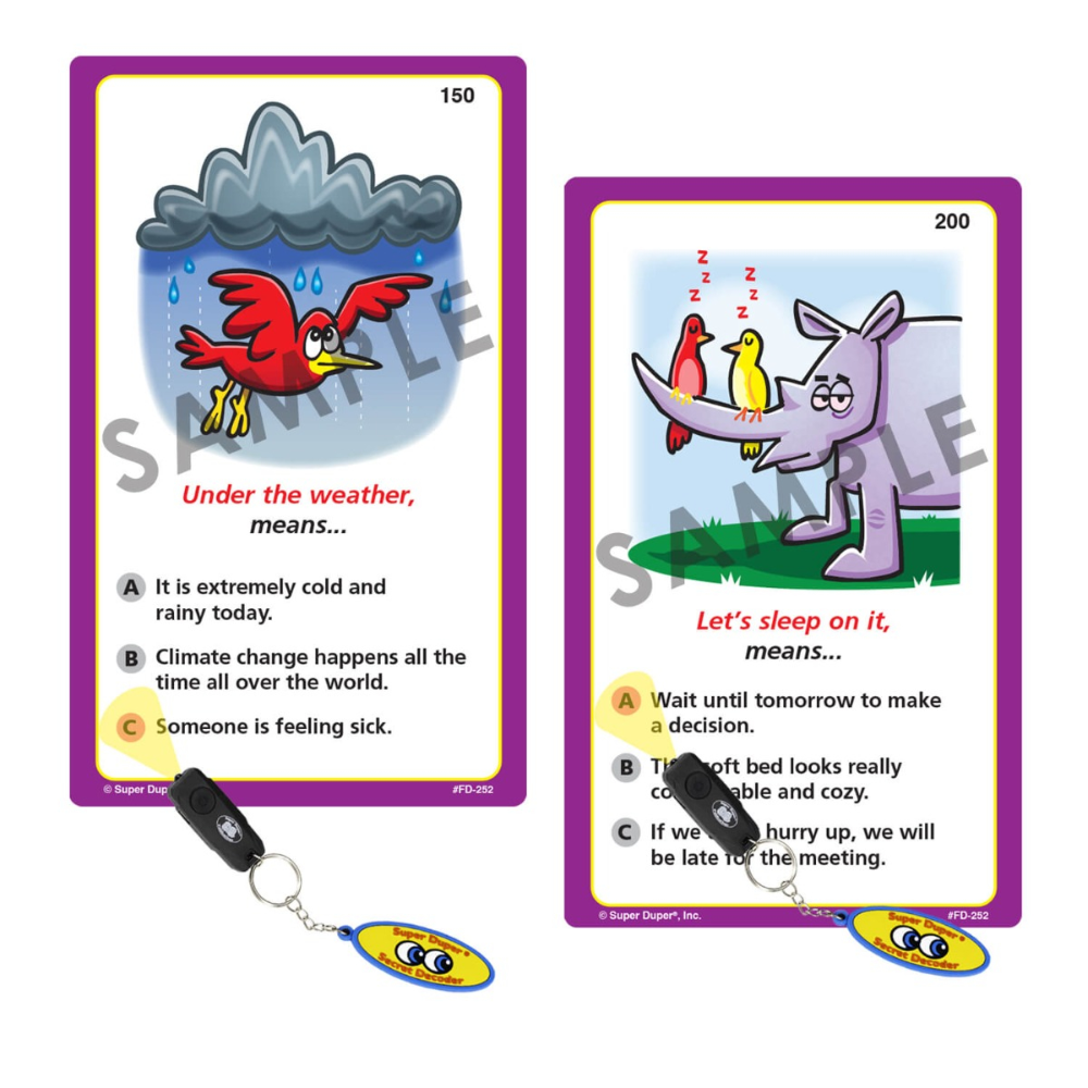 Focus on 320 Idioms & Proverbs Secret Decoder Fun Deck®