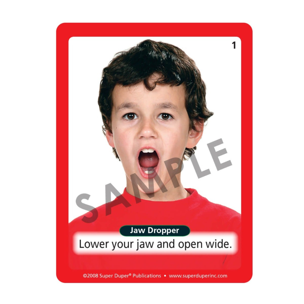 Webber® Oral Motor Photo Cards