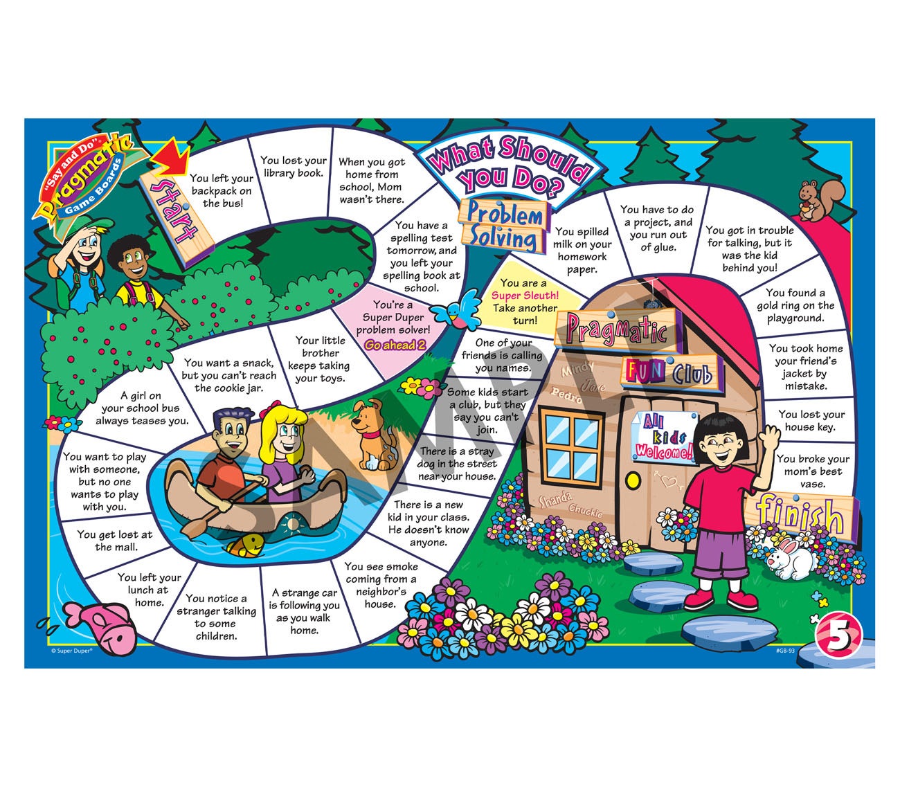 Positive Pragmatic® Game Boards "What Should You Do?" game board