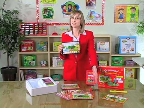 Video of a Speech-Language Pathologist (SLP) explaining how to use the Grammar Chipper Chat® gmae