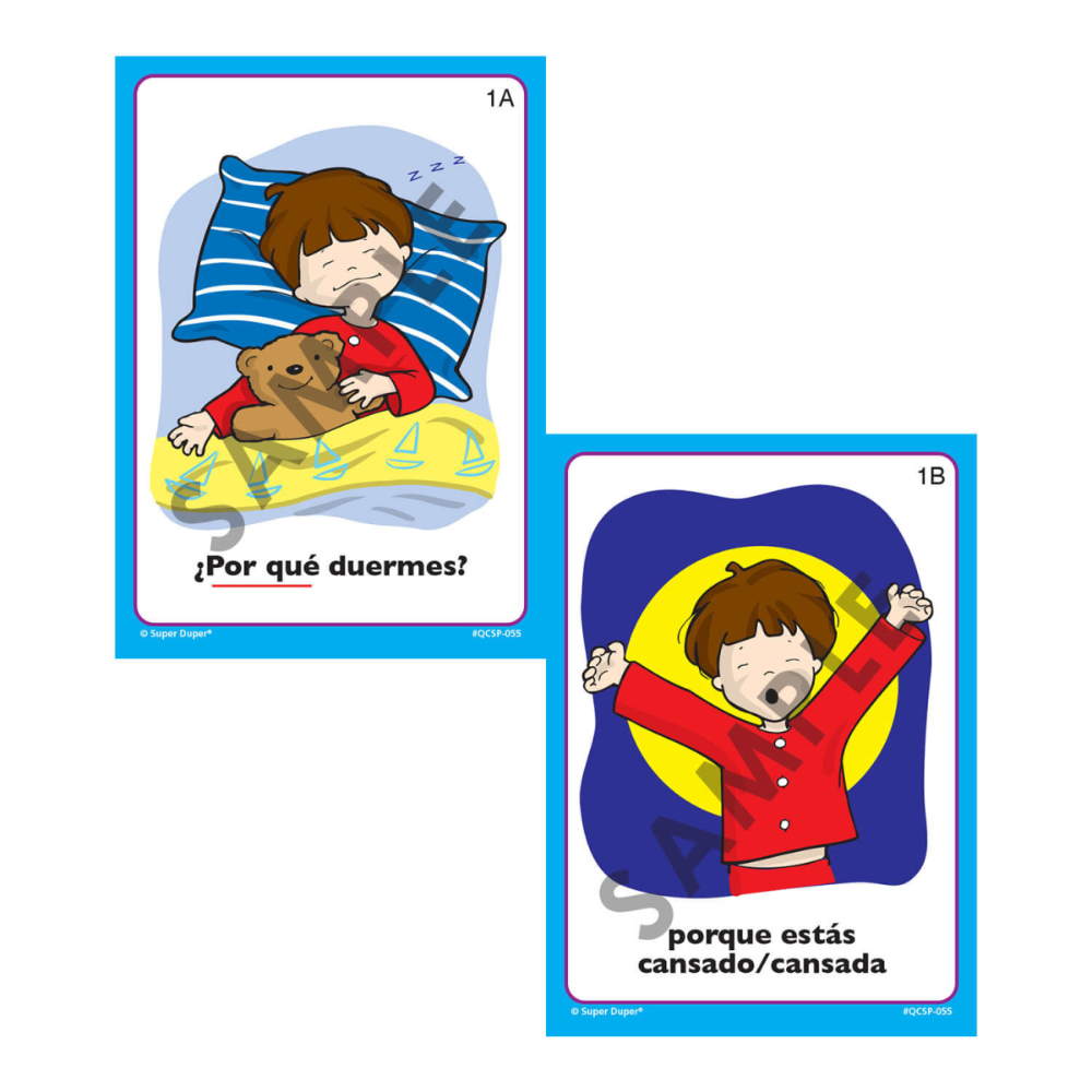 Spanish Ask and Answer Question Cards (Tarjetas de Pregunta)