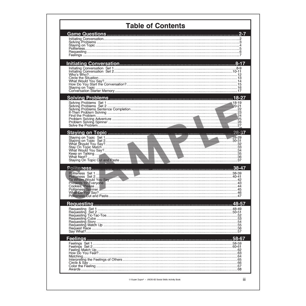 Ask & Answer® Social Skills Games