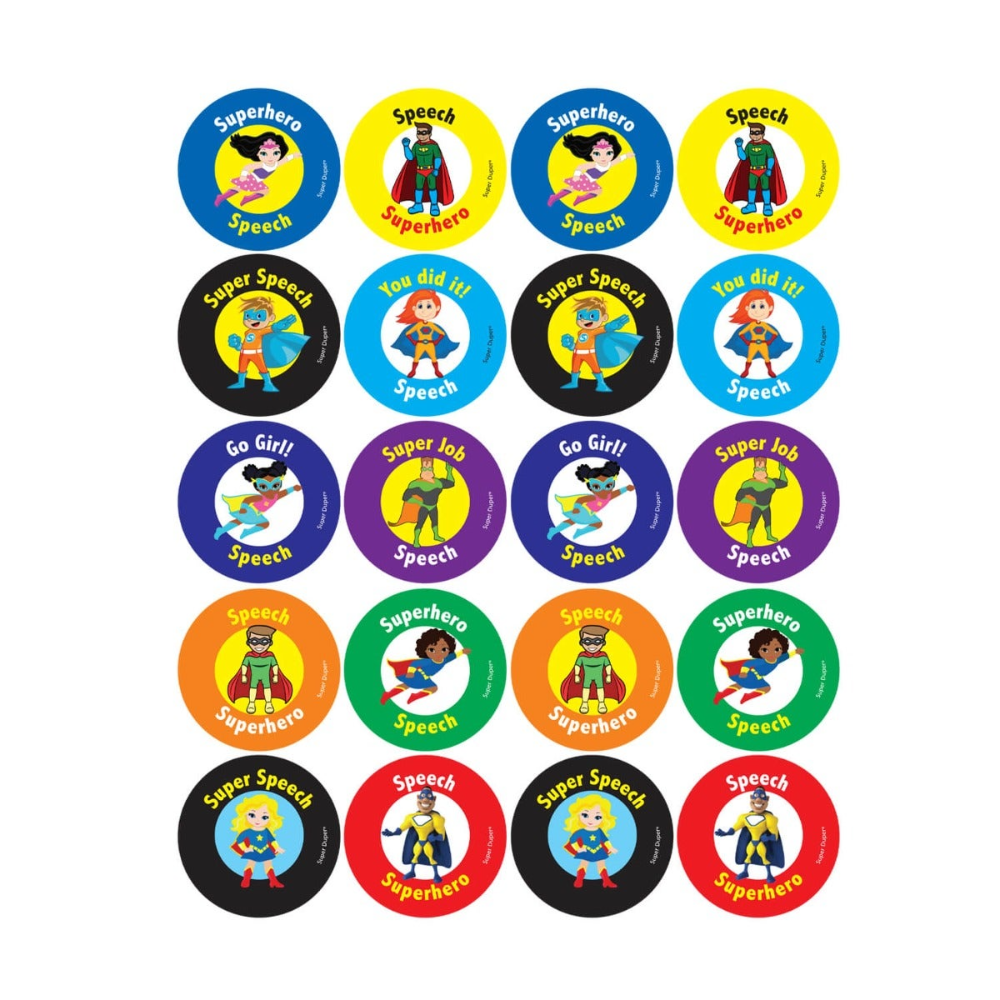 Speech Superheroes Stickers