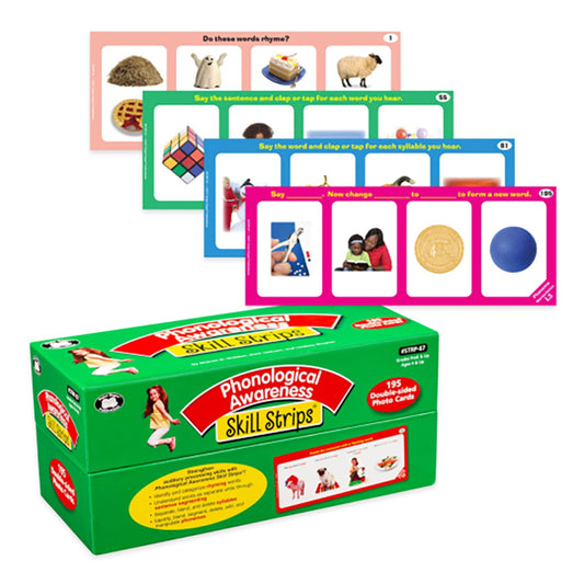 Phonological Awareness Skill Strips™ educational photo cards to help improve phonological awareness in children