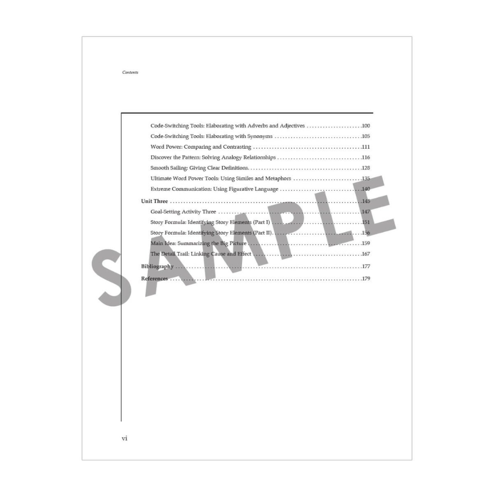 Language Strategies for Older Students