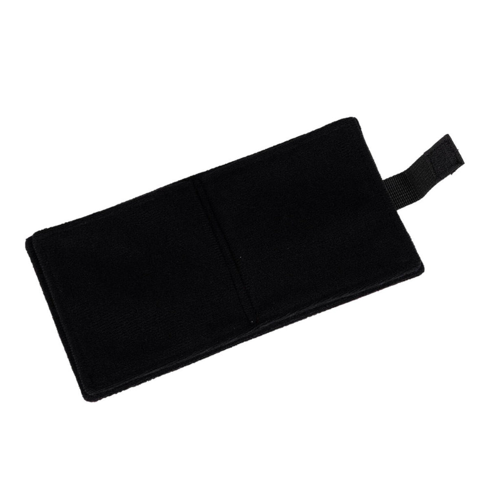 Portable Communication Book open with blank Velcro pages