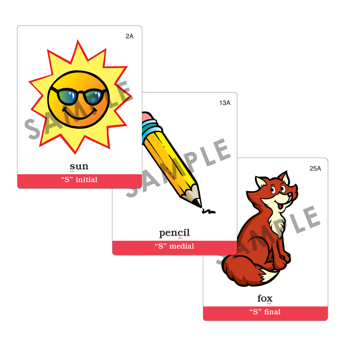 Webber® Articulation Cards (Set 1) (S, R, L, Z, S Blends, R Blends, L Blends)