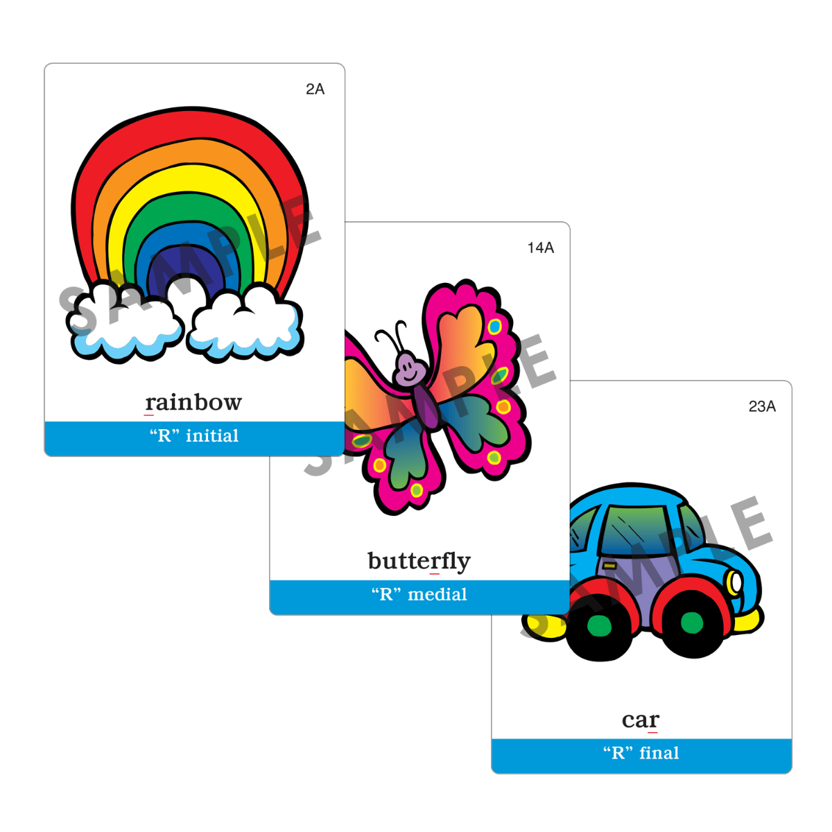 Webber® Articulation Cards (Set 1) (S, R, L, Z, S Blends, R Blends, L Blends)