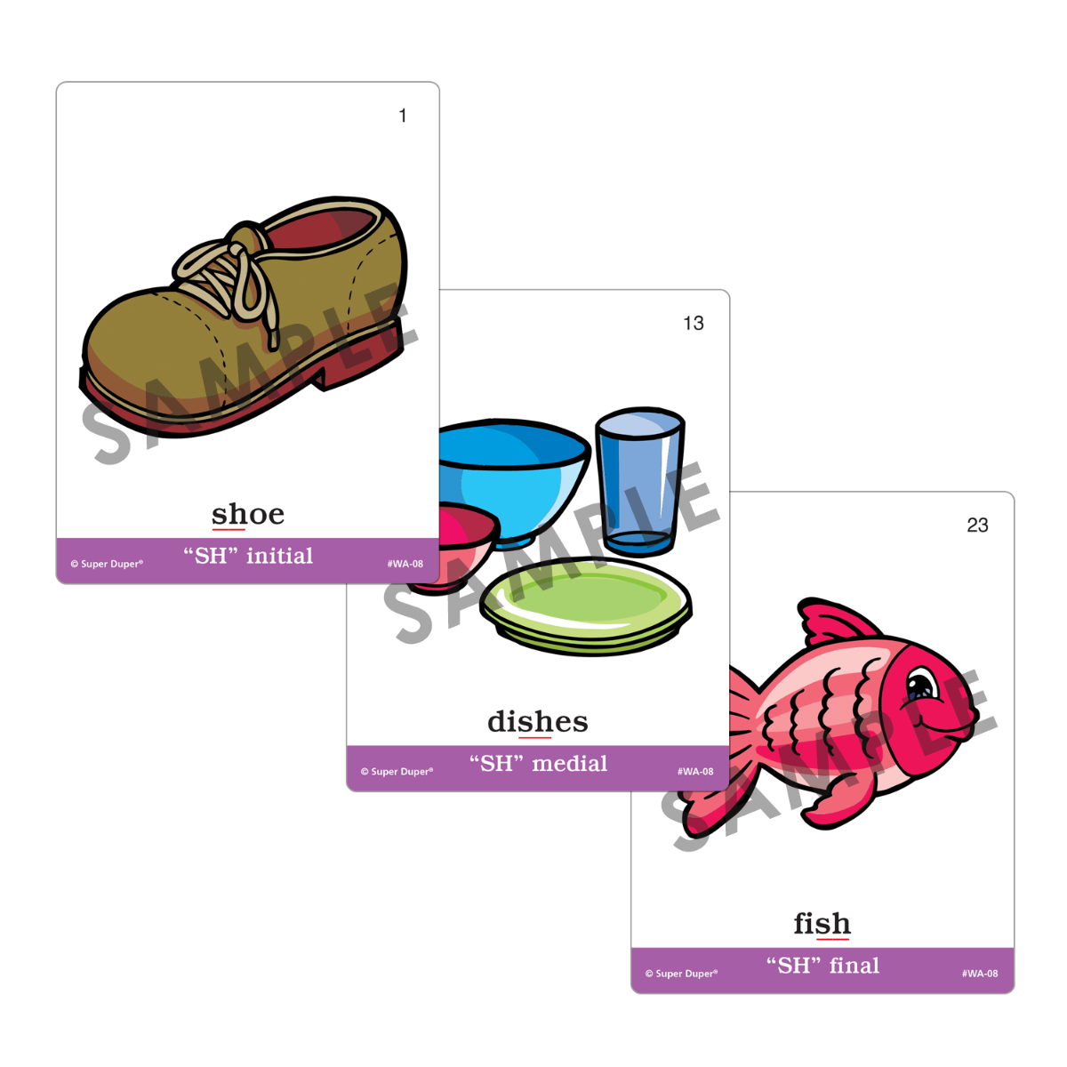 Webber® Articulation Cards (Set 2) (SH, CH, TH, F, V, K, G)