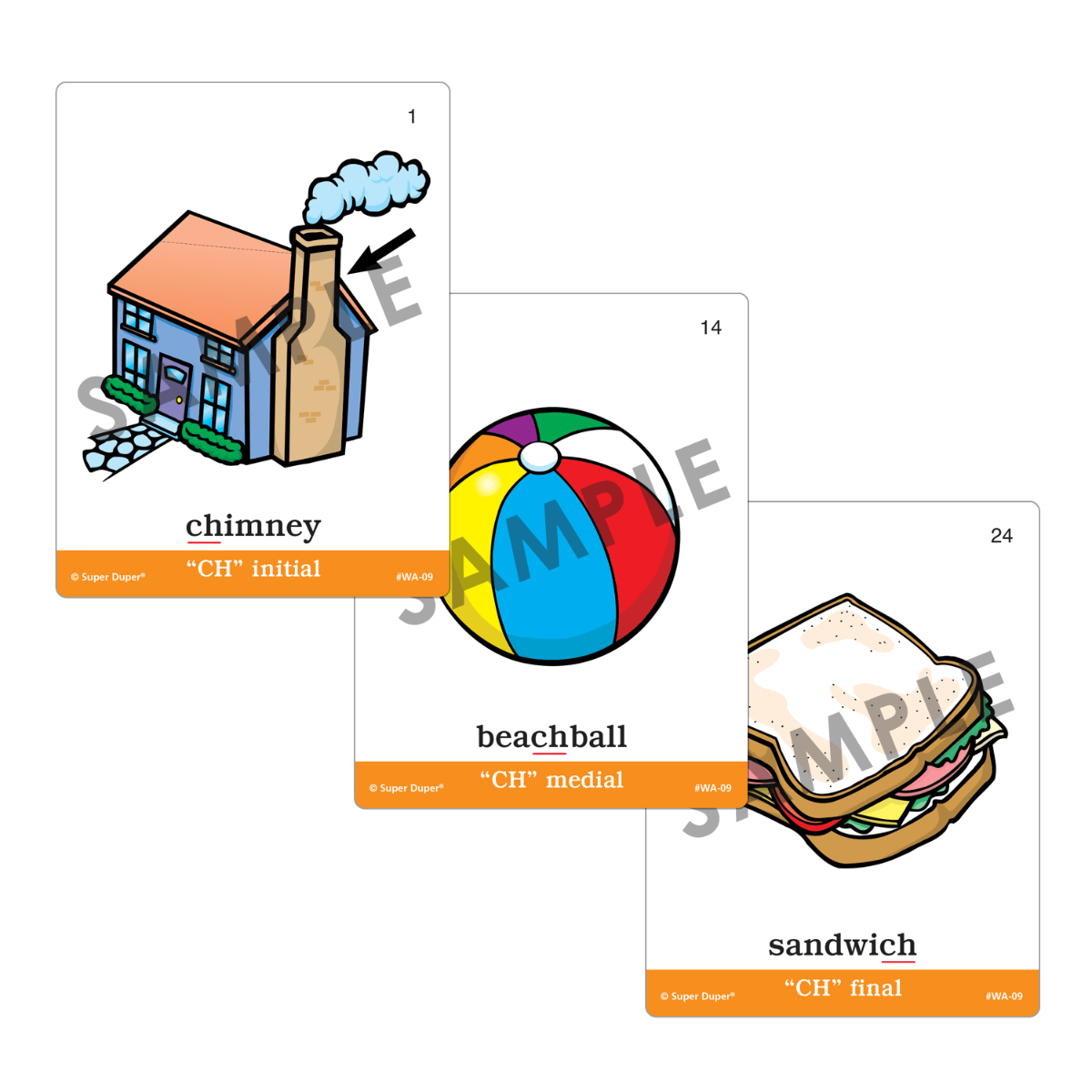 Webber® Articulation Cards (Set 2) (SH, CH, TH, F, V, K, G)