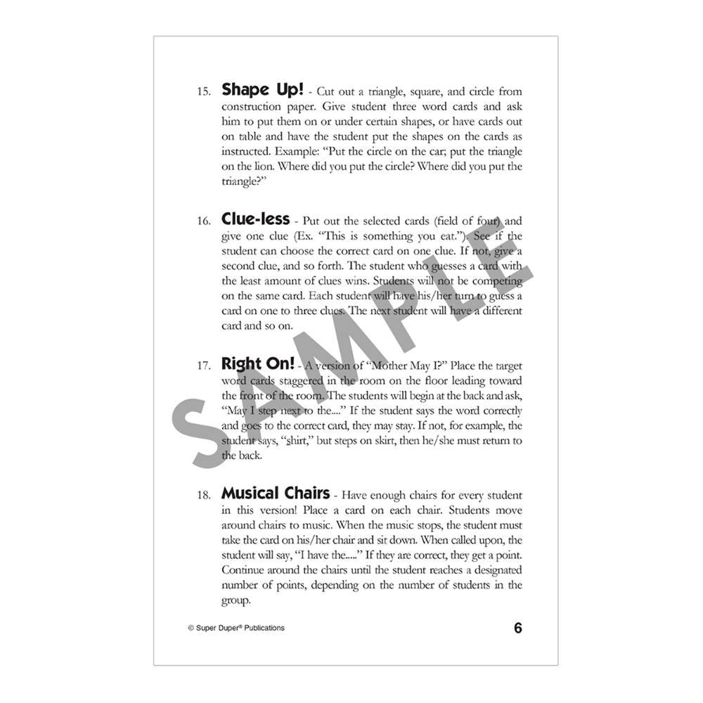 Webber® Classifying Cards (7 Deck Set)