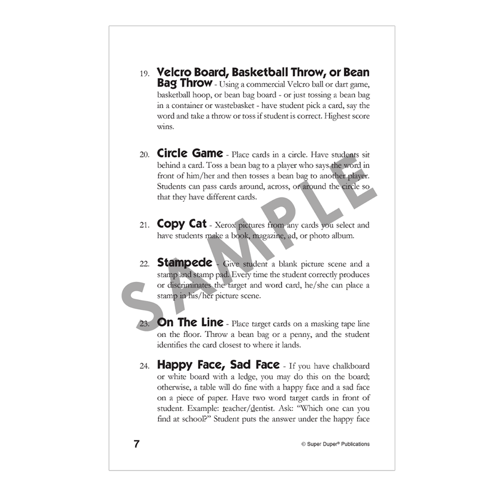 Webber® Classifying Cards (7 Deck Set)