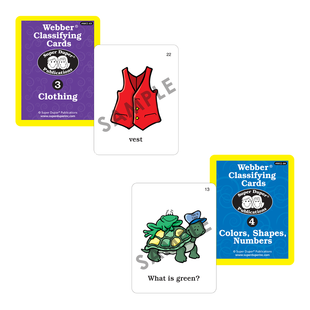 Webber® Classifying Cards (7 Deck Set)