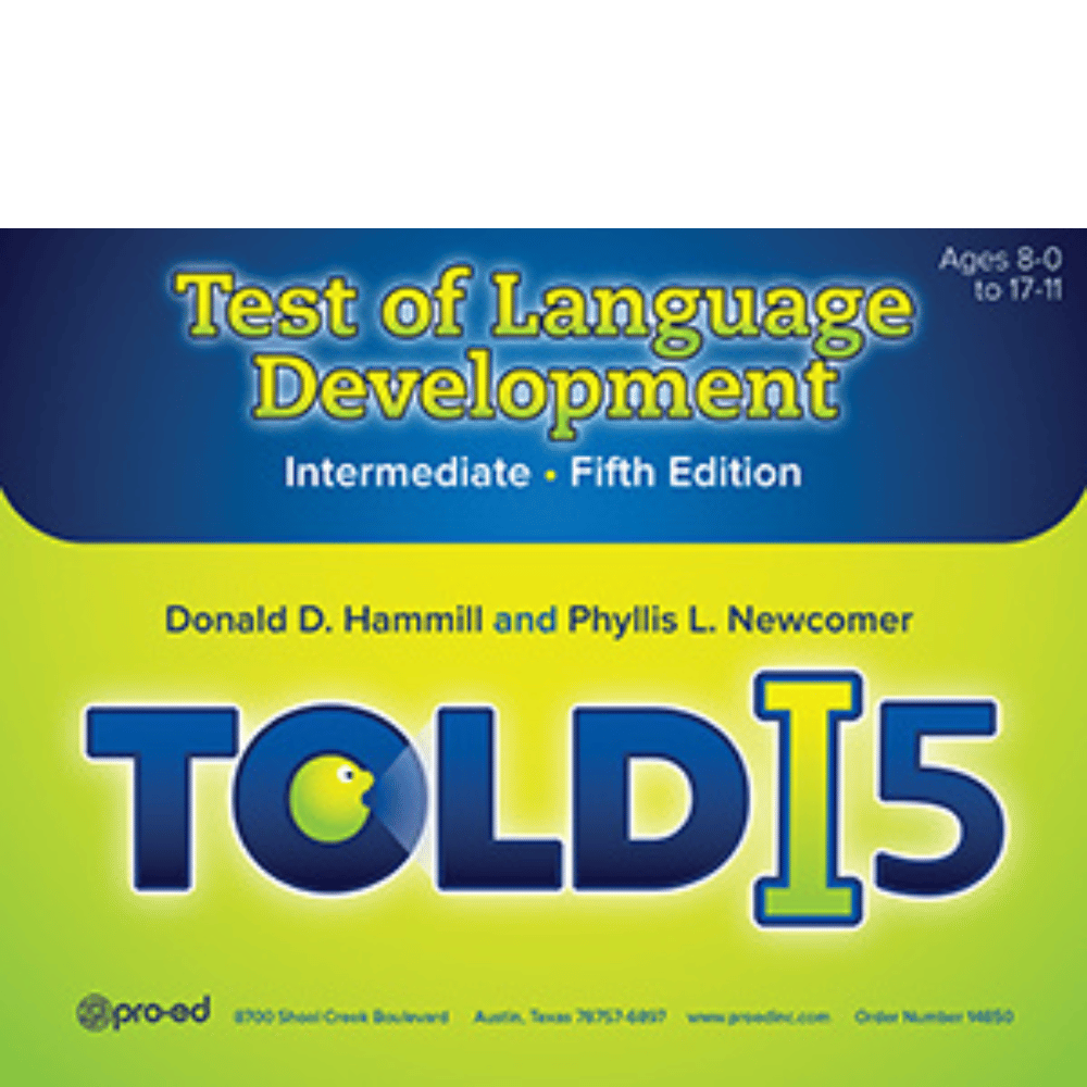 Book cover of 'Test of Language Development Intermediate Fifth Edition' by Donald D. Hammill and Phyllis L. Newcomer