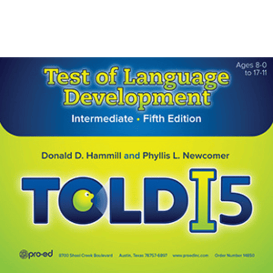 Book cover of 'Test of Language Development Intermediate Fifth Edition' by Donald D. Hammill and Phyllis L. Newcomer