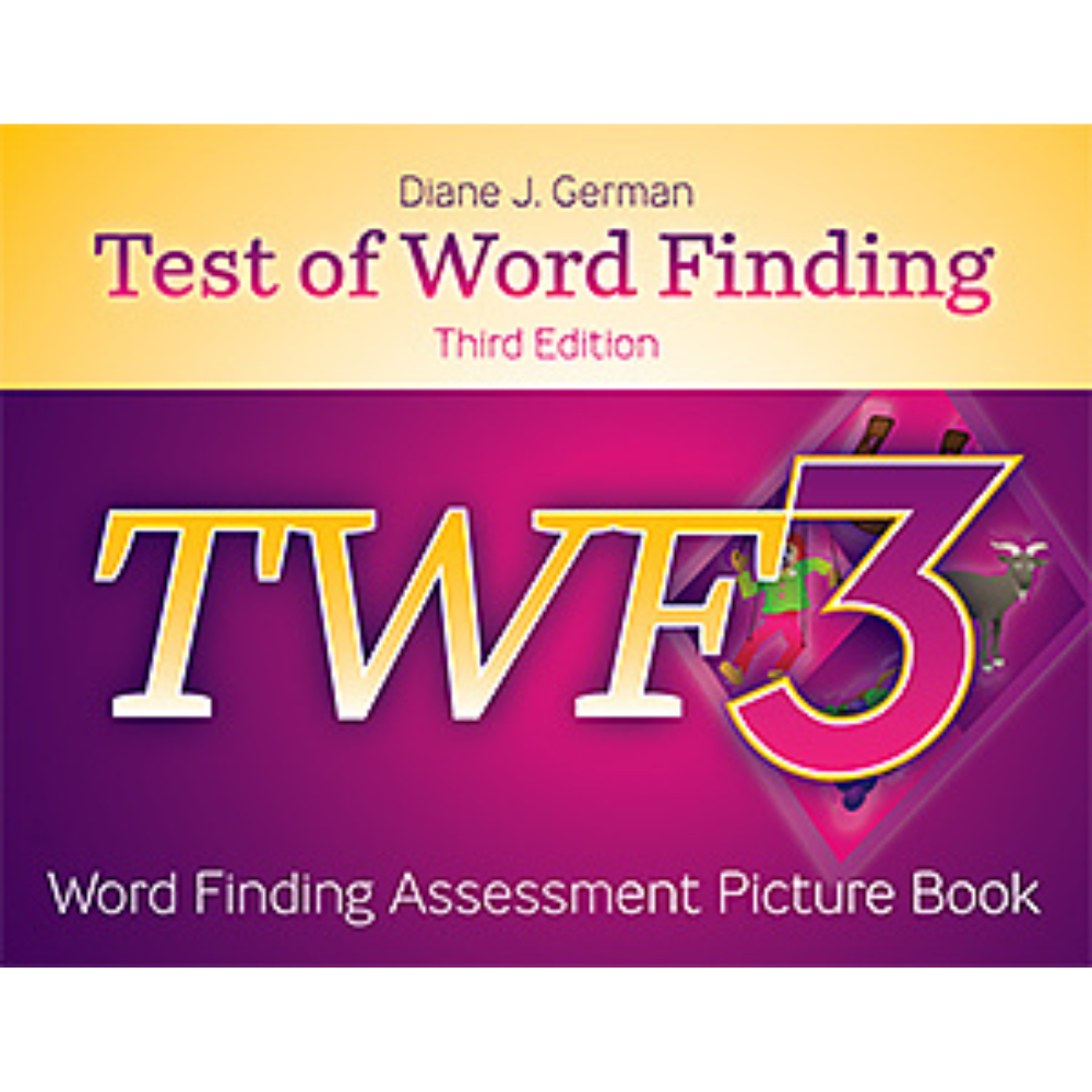 Test of Word Finding (TWF-3), Third Edition Word Finding Assessment Picture Book, assess children's word-finding ability