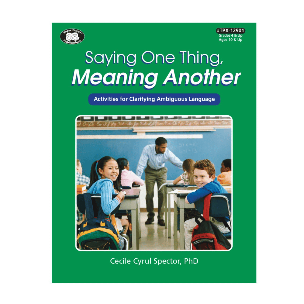 Educational resource for Speech-Language Pathologists (SLPs) to help students in grades 4 and up understand idioms, sarcasm, and ambiguous language