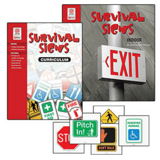 Survival Signs Complete Program (Curriculum, Indoor Signs, Outdoor Signs)