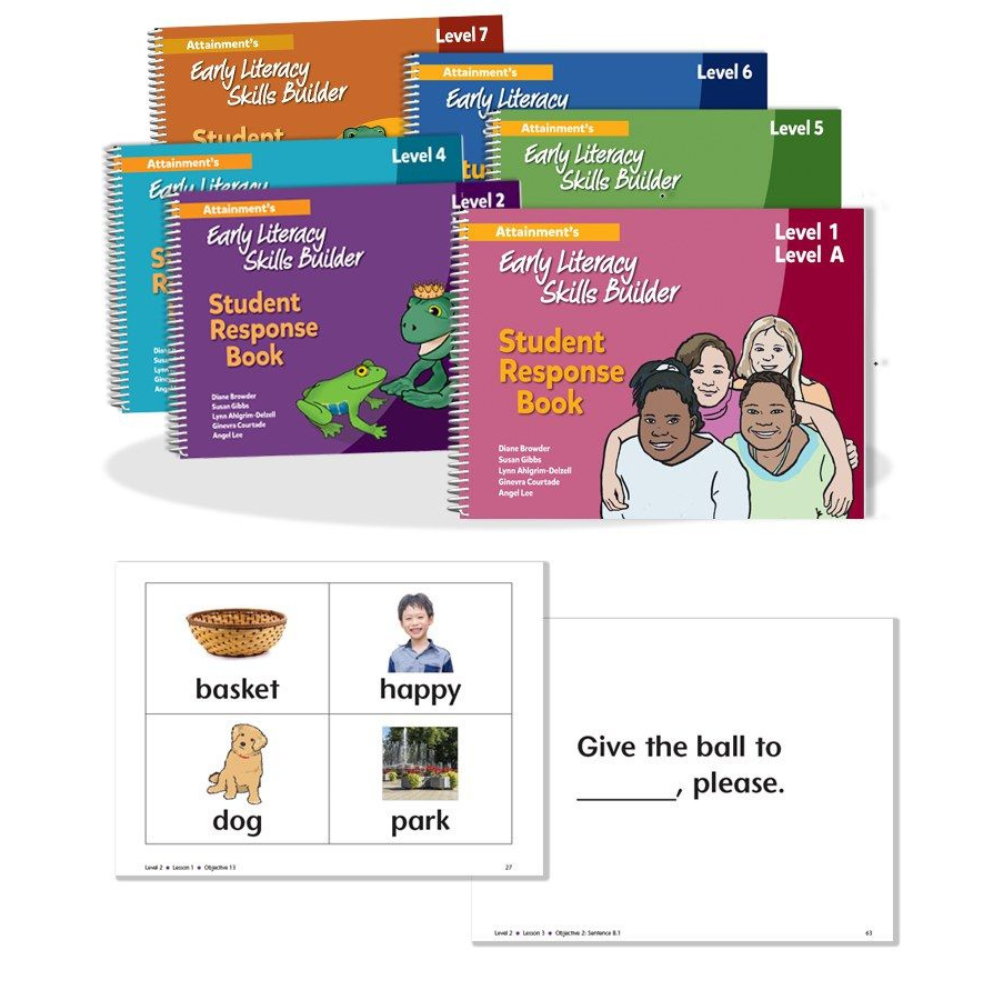Early Literacy Skills Builder (ELSB) Curriculum, Response Books for Levels 1-7
