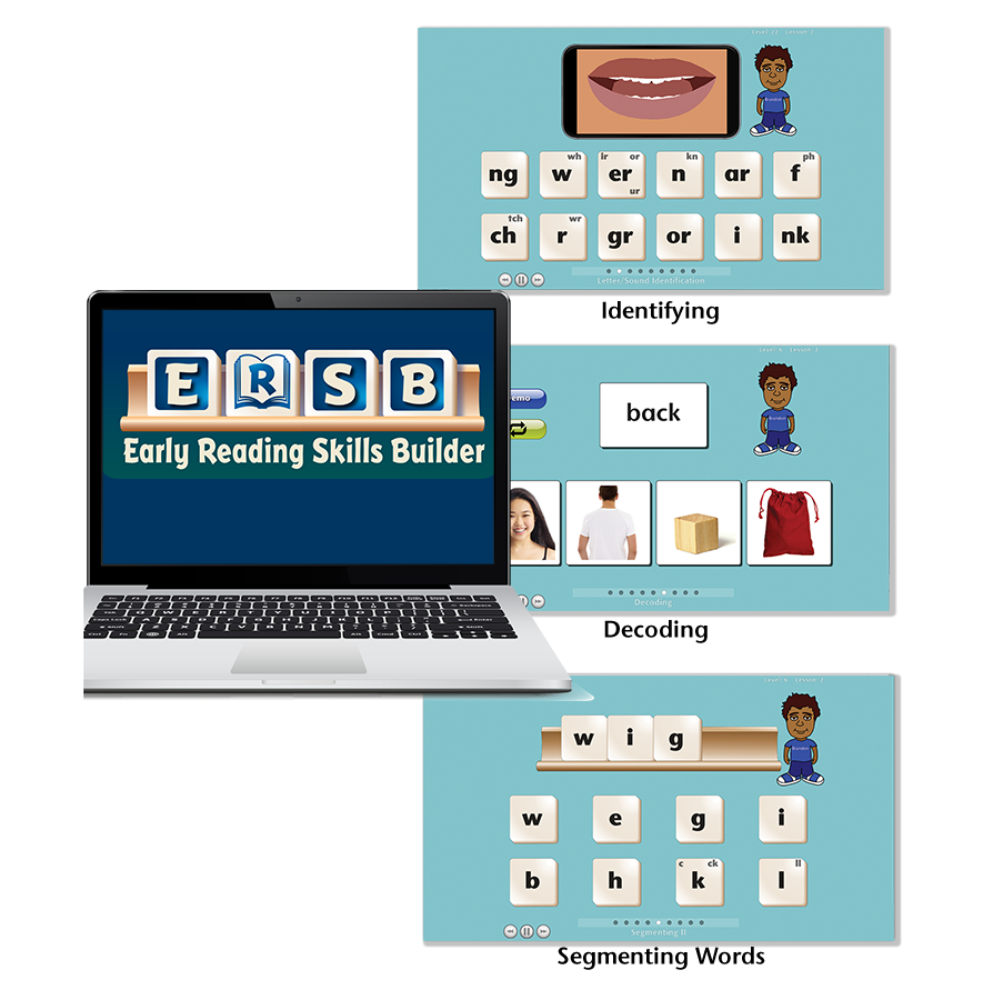 Early Reading Skills Builder (ERSB) Curriculum, digital learning literacy software for computers and laptops