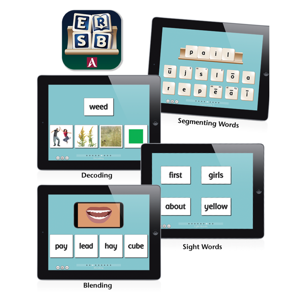 Early Reading Skills Builder (ERSB) Curriculum, digital learning literacy software for iPad or tablet