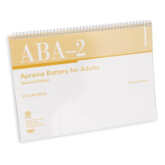 Apraxia Battery for Adults (ABA-2), Second Edition picture book to assess apraxia of speech in young adolescents and adults