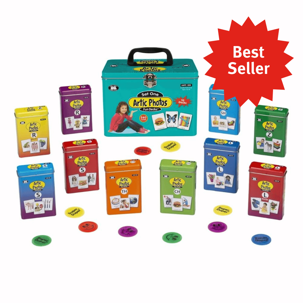 Artic Photos Fun Decks: Set 1 Combo, set of 10 photo match-up cards decks to help children improve articulation and language