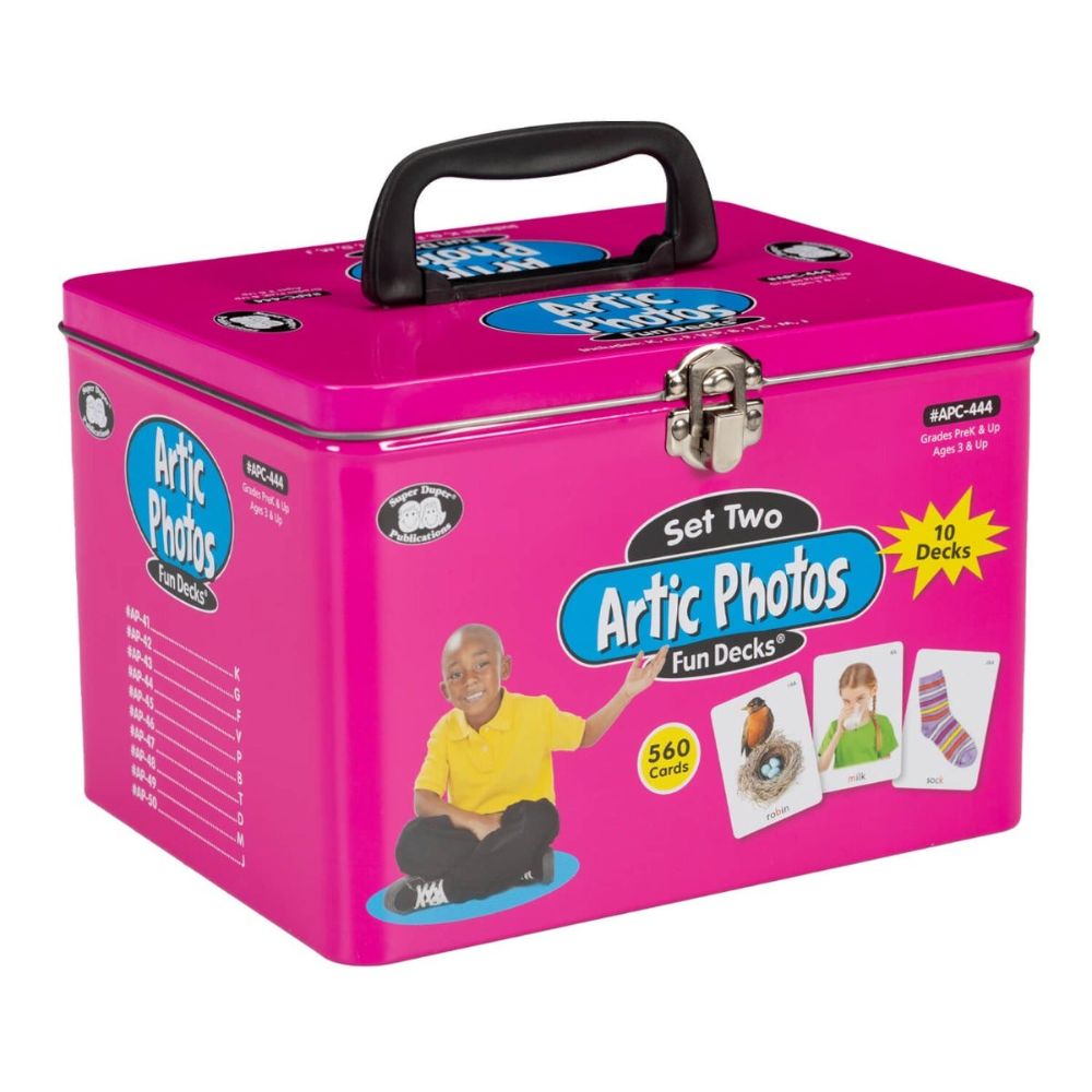 Artic Photos Fun Decks: Set 2 Combo in a pink tin carrying case