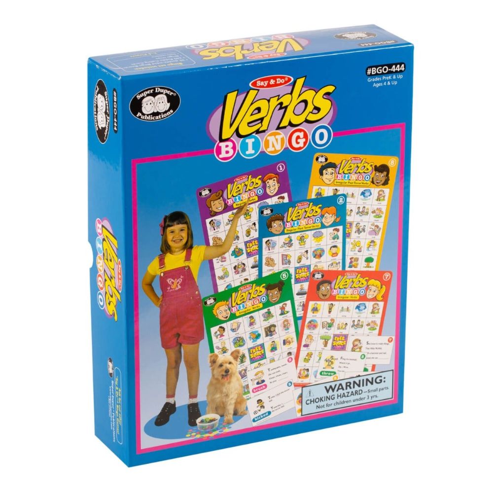 Say & Do® Verbs Bingo, grammar and language development game for students and children , Canada