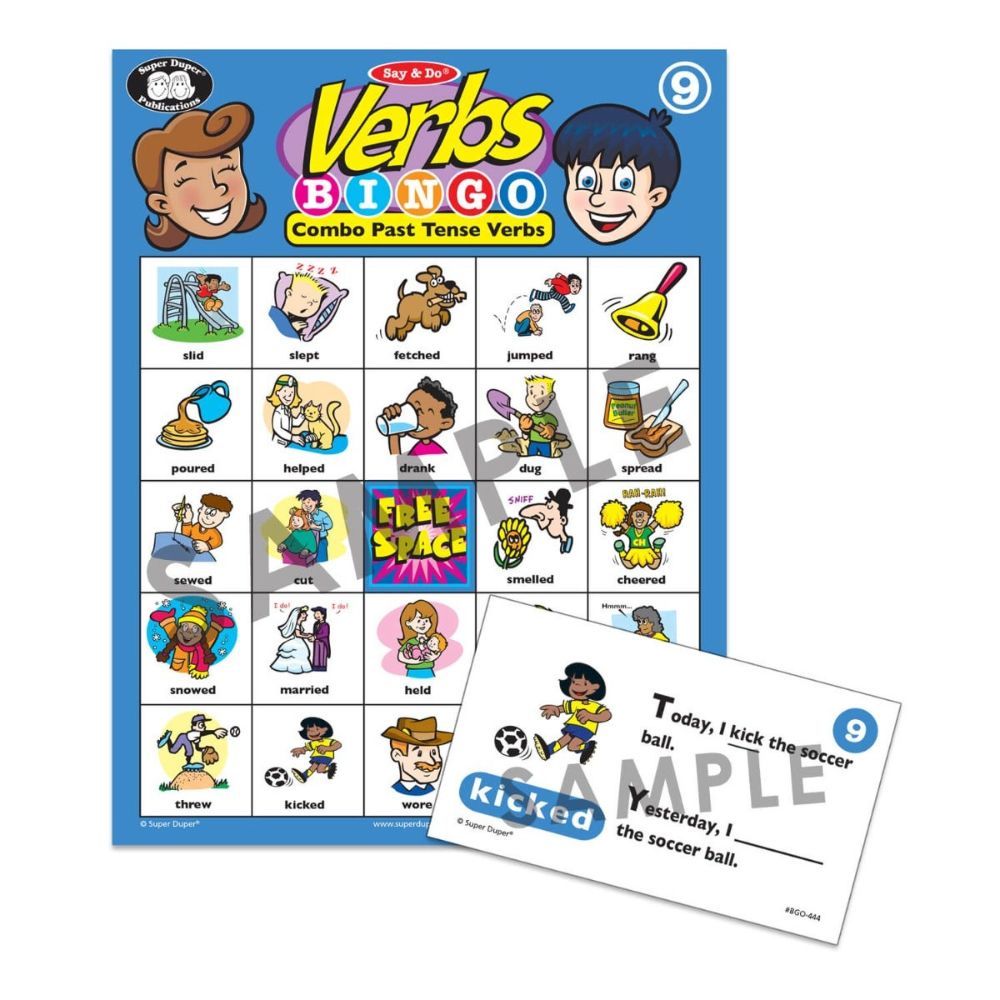 Say & Do® Verbs Bingo | Grammar & Language Development – Rejuvenate ...