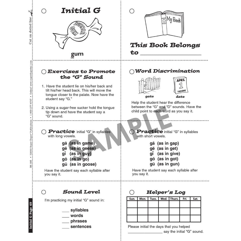 Early Articulation Roundup! Workbook
