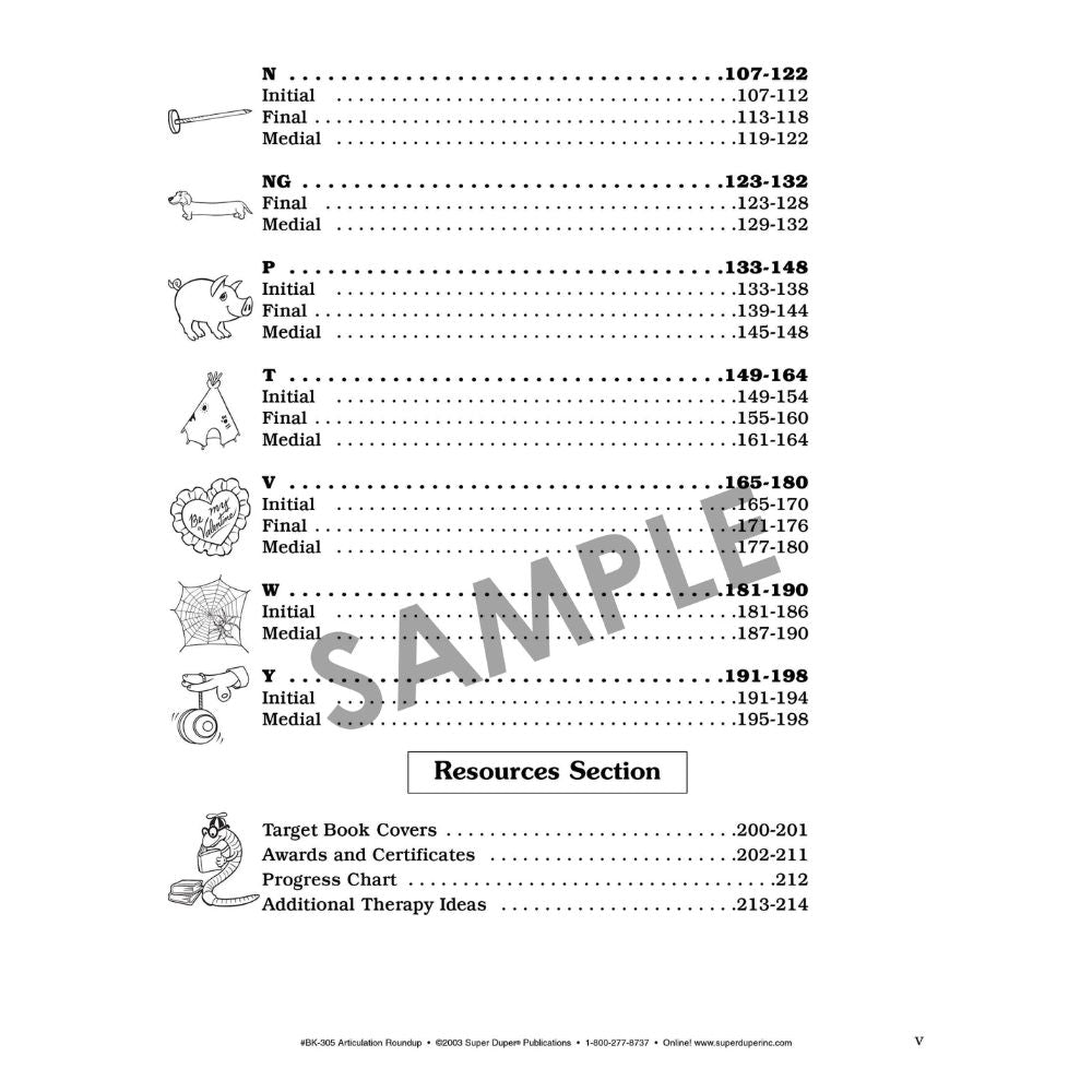 Early Articulation Roundup! Workbook